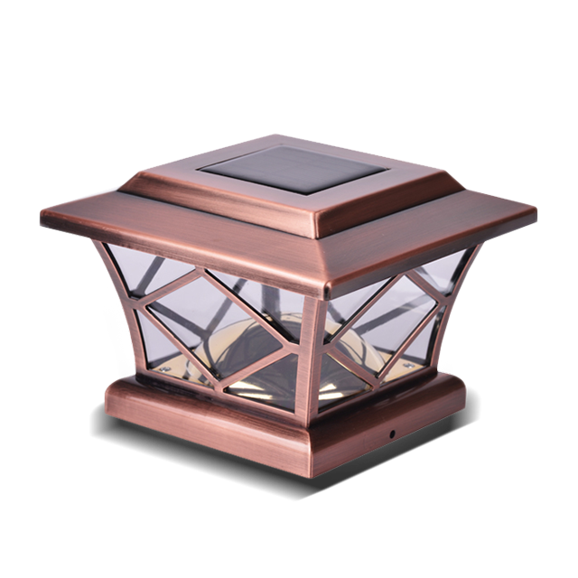 2211-F10 CO Đồng mạ độ sáng cao Mẫu kim cương Post Cap Light 2211-F10 CO Đồng mạ độ sáng cao Mẫu kim cương Post Cap Light